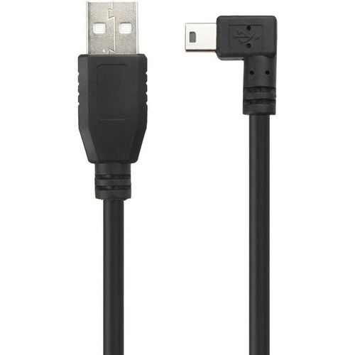 Câble Usb A Mâle Vers Mini Usb À Angle Droit À 90 Degrés Pour Synchronisation Des Données Et Charge Pour Caméra Embarquée Garmin Gps Navigator Dvr Caméra Numérique Gopro Hero 4 3+ 5 Mètre