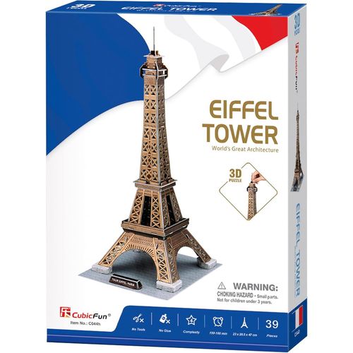 Puzzle 3d Tour Eiffel - Puzzle 3d Enfant +14 Ans | Construction Adulte Et Enfant | Puzzles 3d 39 Pièces | Jeu De Construction Adulte | Maquette Adulte