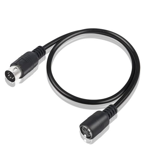 Câble D'extension Midi Din 5 Broches Mâle Vers Femelle Câble Adaptateur Audio Pour Synthétiseur De Clavier Midi, Orgue, Piano Électrique, Guitare Midi (50 Cm)