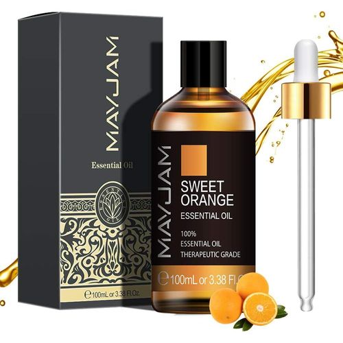 Huile Essentielle de Orange Douce 100ML de Haute Qualité pour Diffuseur, Humidificateur, DIY, Home, Wardrobes
