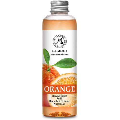 Recharge Diffuseur De Parfum 200ml - Arôme Orange - À L'huile D'orange Essentielle Naturelle - Fragrance Fraîche Et Durable