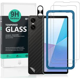 2 Pièces Verre Trempé Pour Sony Xperia 10 Vi 5g 6,1"",9h Dureté Protection Écran,Avec 1 Pièce Protection Caméra,1 Pièce Film Arrière,Facile À Installer
