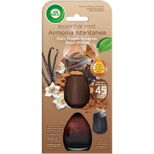 Airwick Recharges Pour Diffuseur Électrique D'huiles Essentielles, Recharge De Parfum Pour Ambiances À La Fragrance De Vanille Et Fleurs De Cerisier Enveloppantes, Parfum Pour Ambiances, 1 Unité