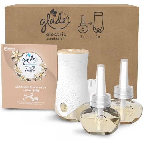 Electric Scented Oil - Diffuseur Electrique - Diffuseur - 3 Recharges infusées aux huiles essentielles Romantic Vanilla