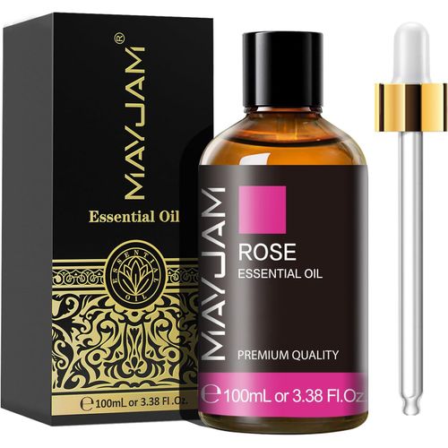 Huile Essentielle de Rose 100ML de Haute Qualité pour Diffuseur, Humidificateur, DIY, Home, Wardrobes