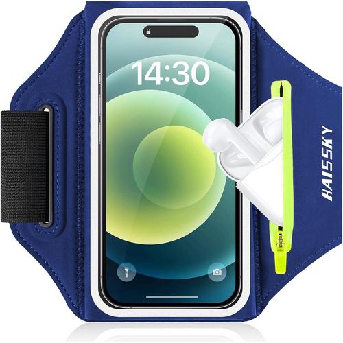 6,8"" Brassard Telephone Sport Avec Poche Supplémentaire Pour Clé De Voiture Tws, Support De Porte Téléphone Portable Razobws Pour Iphone 15 14 13 12 Plus Pro Max Samsung S24 S23 Pour La Course À Pied