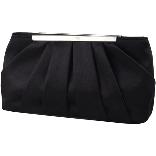 Sac de soirée en satin pour femme Élégant sac à main de soirée plissé en satin pour femme Argenté Sac à main de mariage