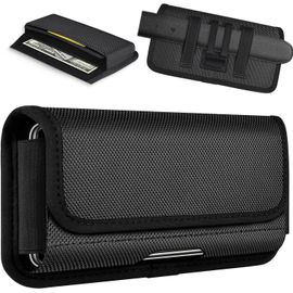 Clip Ceinture Étui Pour Iphone 13 12 11 Pro Max Xr, Horizontal Nylon Housse Universel Téléphone Pour Samsung Galaxy A12 A52s A13 A32 S20 S21 Fe Plus Ultra Xiaomi Redmi Note 10 (Xl)