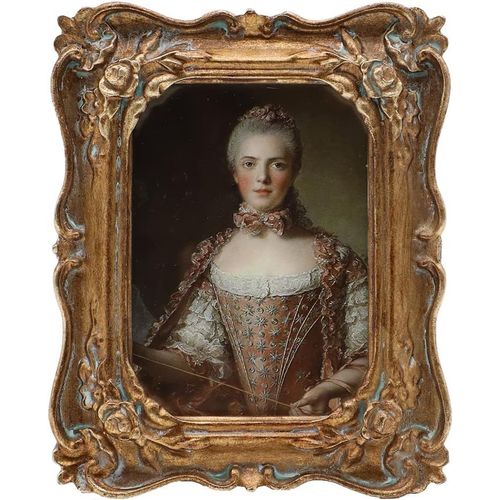 Petit cadre photo vintage 6,3 x 8,9 cm, mini cadre photo antique en bronze doré, pour table et décoration murale, décoration d'intérieur, galerie de photos à l'ancienne