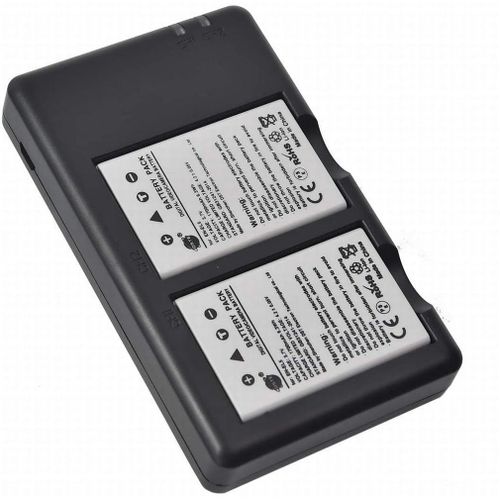 Batterie de Remplacement en 2 pièces en-EL5 Batterie + Double Chargeur USB kompatibel mit Nikon Coolpix 3700 Coolpix 4200 Coolpix 5200 Coolpix P500 Coolpix P5000 Coolpix P6000