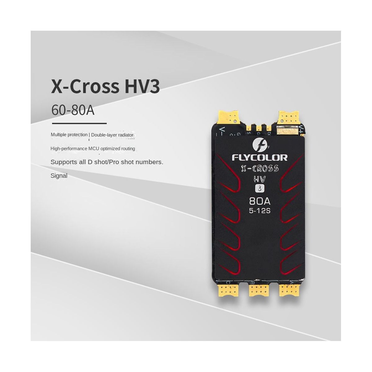 X- Hv3 80a Esc 5-12s Blheli-32 Proshot 64 Mhz 32 Bits Contr... - 8