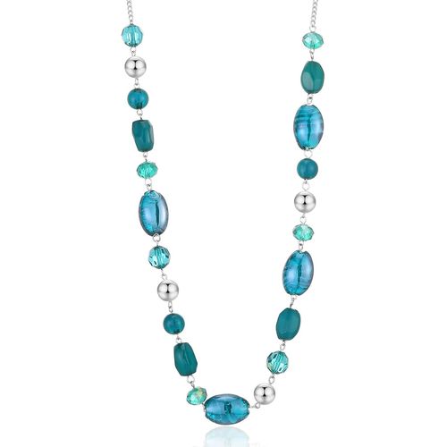 Long Collier De Perles En Pierre Pour Femmes Collier De Chaîne En Argent Avec Cristaux De Coquillage Bijoux De Mode Cadeau Noël Pour Maman