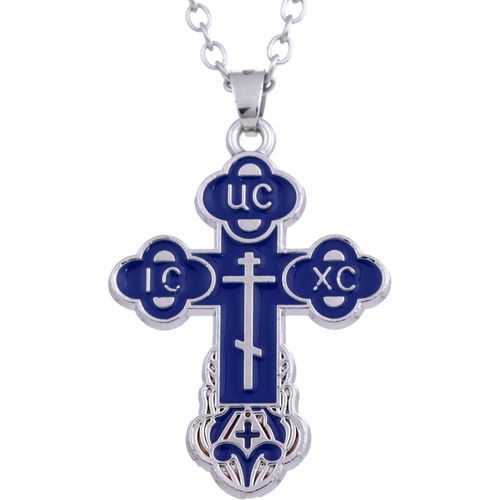 Acier Inoxydable Croix Collier Chrétien Croix Pendentif Jésus Tour De Cou Religieux Charme Bijoux Pour Femmes
