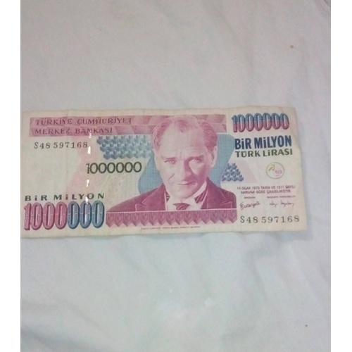 Billet 1000000 De Livres Lirasi Turquie