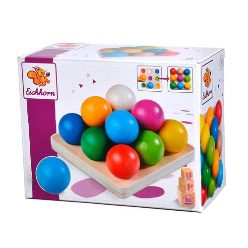 Eichhorn 100003462 Jeu De Tri De Billes Avec 14 Boules Colorées Jeu De Motricité Pour Enfants Partir De 12 Mois