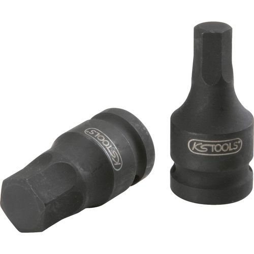 KS TOOLS Werkzeuge-Maschinen GmbH Douille Power Bit 3/8 pour vis à six pans creux, courte, 12 mm (515.1592)
