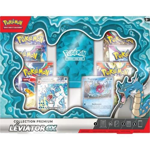 Coffret Premium Leviator Ex - Pokémon Jcc - Carte Ultra Rare Brillante, Boosters Et Accessoires
