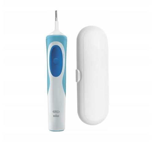 Poignée De Brosse À Dents Électrique Oral-B Vitality Bleue Avec Étui Blanc 