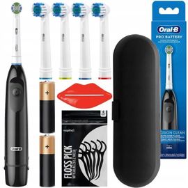 Oral-B Db5 Brosse À Dents Électrique + 4 Embouts De Remplacement Étui Noir 