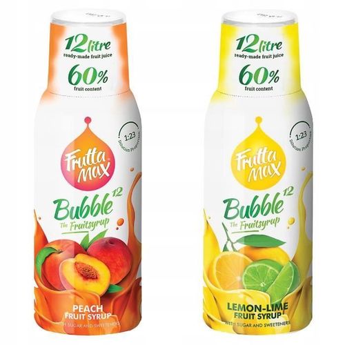 Fruttamax Pêche et Sirop de Citron Set 500ml