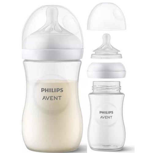 Biberon Philips Avent Scy903 260ml Response, La Tétine Natural Response Soutient Le Rythme D'alimentation Naturel De Bébé