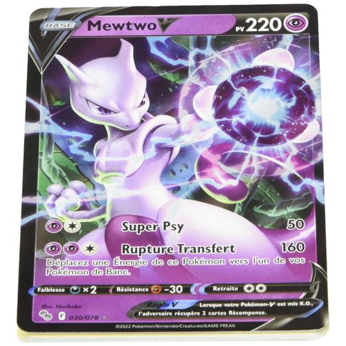 Mewtwo V 30 78 - Ultraboost X Epée Et Bouclier 10 5 Pokémon Go - Coffret De 10 Cartes Pokémon Françaises