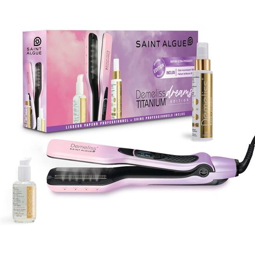 Coffret Lisseur Vapeur Titanium Dreams Edition - Soin Keratine 100ml, Élixir De Brillance 50ml Inclus - Lissage Haute Performance, Hydratation Intense - Pour Tous Types Cheveux[Sai626004]