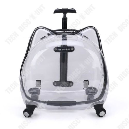 Td® Le Sac De Chat De Boîte De Chariot D'animal Familier Sortent Pour Porter Le Bagage Transparent De Capsule D'espace De Boîte De B