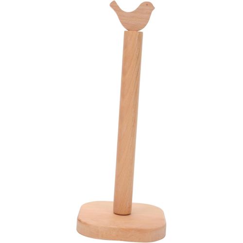 KALANKA-Support De Stockage De Mouchoirs en Bois pour Salle De Bain Cuisine Et Bureau - Distributeur Pratique De Papier Toilette Et Essuie-Tout Beige 34X13X13Cm