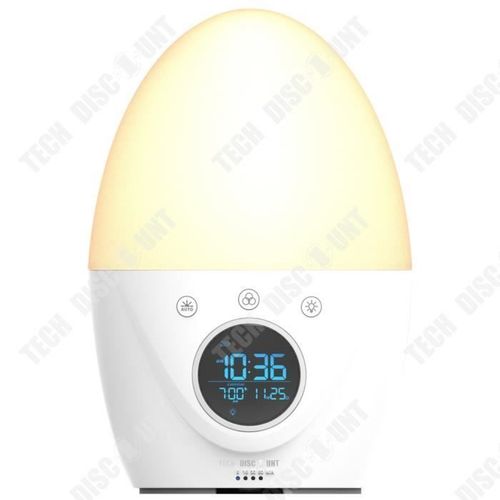 Td® Lampe De Chevet De Bureau De Lecture Enfant Led Moderne Sans Fil Fille Enfant Garçon Réveil Veilleuse Chambre Table Décoration