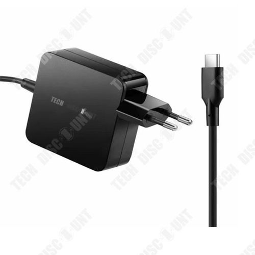 TD® Chargeurs d'ordinateurs 65W Port USB-C Cordon d'alimentation à charge rapide Adaptateurs pour ordinateurs portables