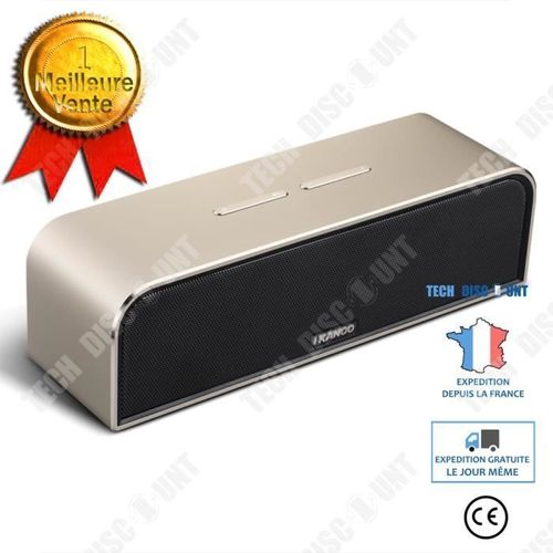 TD® Caisson de basses Bluetooth mini métal canon en acier haute puissance téléphone portable haut-parleur sans fil bluetooth