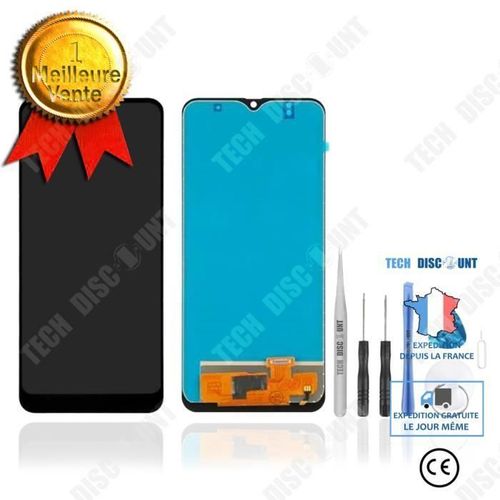 Td® Pour Samsung Galaxy A50 A505 Noir Complet Lcd Numérique Tactile Verre + Outils Robuste Écran De Remplacement