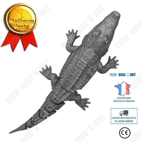 Td® Télécommande 4 Voies Étanche Crocodile Bateau Simulation Parodie Été Télécommande Bateau Charge Plongée Jouets Nouveau Produit