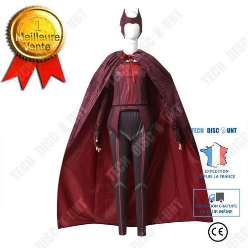 Costume Sorcière Écarlate Wandavision Halloween - Tech Discount - Taille L - Rayures