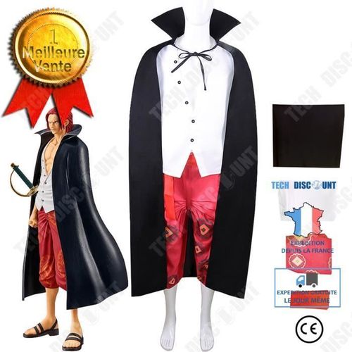 Td® Halloween Decoration Version Cinématographique De One Piece Red Onepiece Cosplay Anime Rousse Costume Taille L