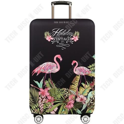 TD® Housse de couverture élastique boîte couverture valise protection valise chariot étui veste épaississement motif flamingo flaman