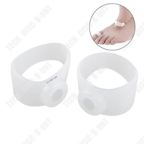 Td® Anneau Magnétique Pour Orteils 2pcs Doux Et Agréable Pour La Peau Confortable À Porter Corrige La Forme De La Jambe Multicolore