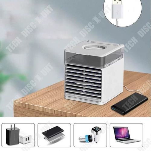 TD® Refroidisseur d'air ventilateur de pulvérisation ventilateur de climatisation portable petit ventilateur de refroidissement