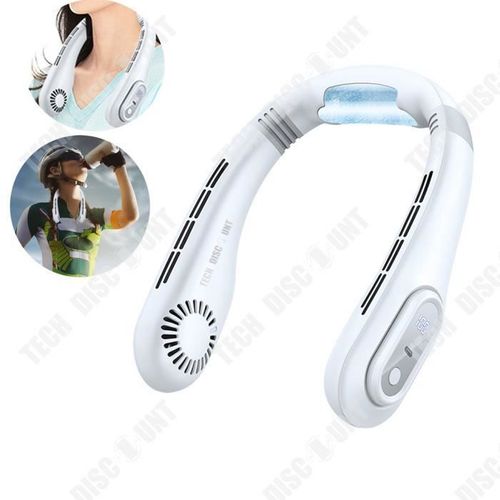TD® Ventilateur de cou suspendu été extérieur muet ventilateur de climatisation secouant la tête ventilateur de charge Portable