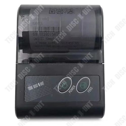 Td® Imprimante D'étiquettes Thermiques 58mm Portable Sans Fil Bluetooth Portable Reçu Unique Petit Billet Imprimante À Emporter
