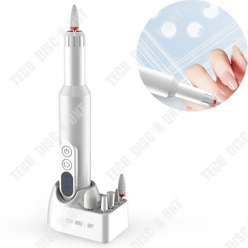 Td® Le Nouveau Polisseur À Ongles Portable Rechargeable Meuleuse À Ongles Exfoliant 1.8w Meuleuse Électrique De Type Stylo Multicolore