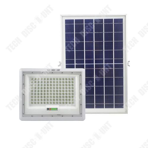 Td® Lumière Solaire De Jardin 100w 15000ah Protection Contre La Pluie Et La Foudre Télécommande Intelligente Imperméable À L'eau