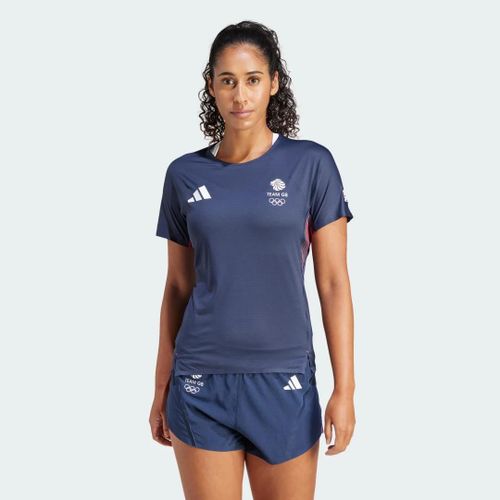 T-Shirt De Running Team Gb Adizero Adidas - Legend Ink - Xl