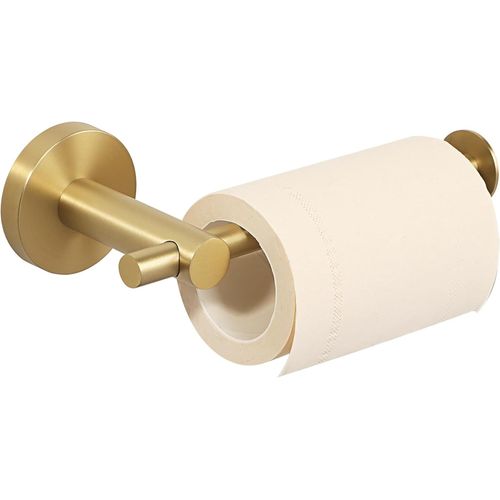 KALANKA-Porte Rouleau Papier Toilette, Papier Toilette Mural pour Salle de Bain/Cuisine, en Acier Inoxydable SUS 304, Antirouille et Pratique, Or Couleur