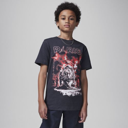 T-Shirt Lightning Paris Saint-Germain Jordan Pour Ado - Noir