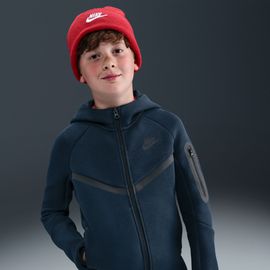 Sweat À Capuche Et Zip Nike Sportswear Tech Fleece Pour Ado - Bleu
