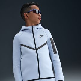 Sweat À Capuche Et Zip Nike Sportswear Tech Fleece Pour Ado - Gris