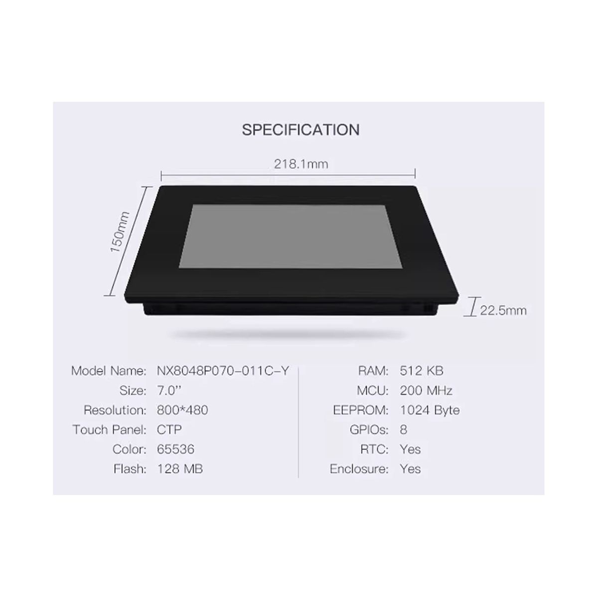 cran Intelligent Nx8048p070-011c-Y cran Tactile Capacitif ... - 2
