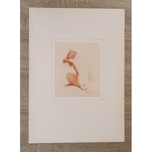 Gravure Ancienne - Eau-Forte (Sanguine) Signée Jean Vyboud